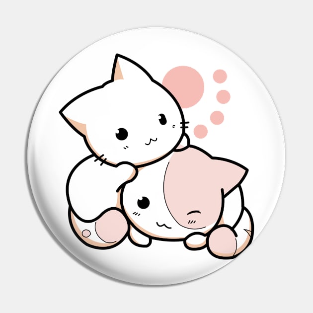 Couple Cats Cute Pin by oneskyoneland