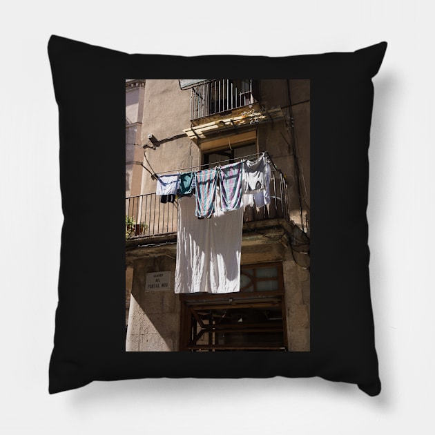 Hanging washing. Pillow by sma1050