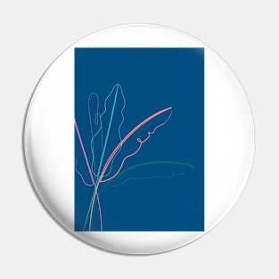 Banana Palm ( blue version ) Pin