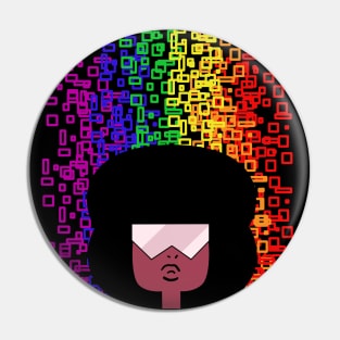 Pride Rainbow Garnet Pin
