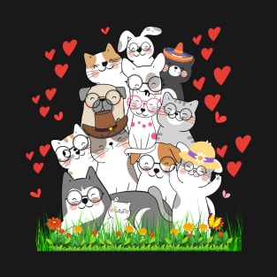 cats kitty animal pet kitten animals gifts cute cat love lover funny cat cats lovecat lady T-Shirt