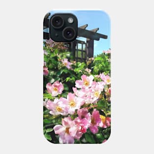 Pink Roses Near Trellis Phone Case