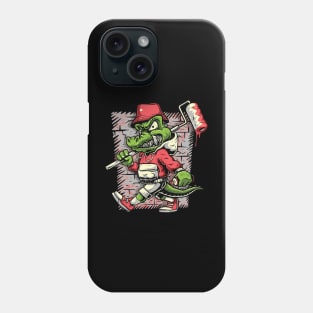 CROCODILE STREET ARTIST Phone Case