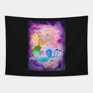 Capricorn Astrological Sign Space Portrait Tapestry