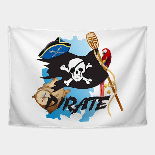 Pirate Tapestry by Polli