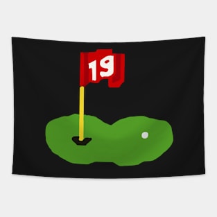 19th Hole Decal Tapestry