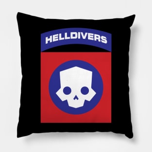 Helldivers Logo Patch Pillow