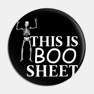 This is boo sheet funny skeleton Pin