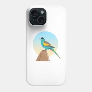 Hooded parrot Phone Case