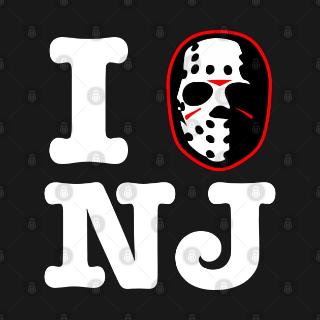 I Hockey Mask New Jersey by GodsBurden