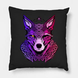 Celtic fox Pillow