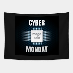 Cyber Monday sale banner template Tapestry