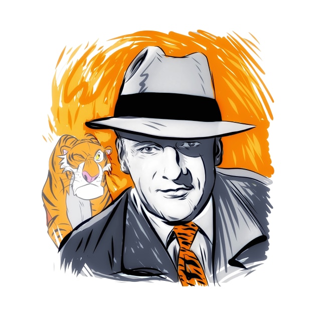 George Sanders - An illustration by Paul Cemmick by PLAYDIGITAL2020