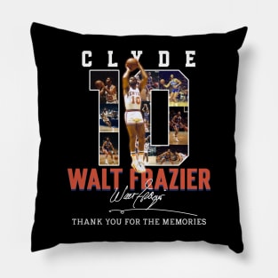 Walt Frazier The Clyde Basketball Legend Signature Vintage Retro 80s 90s Bootleg Rap Style Pillow