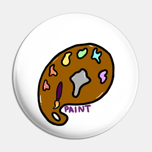 Paint Palette Pin by CalliesArt