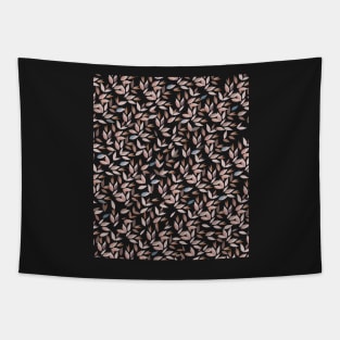 Small pattern of leaves with purple background Tapestry