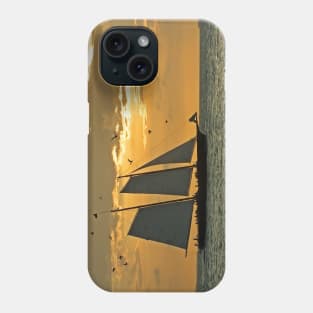 Sailing at sunset Phone Case