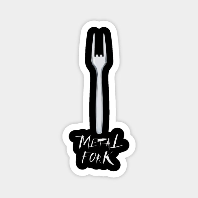 Metal Fork Magnet by arxitrav