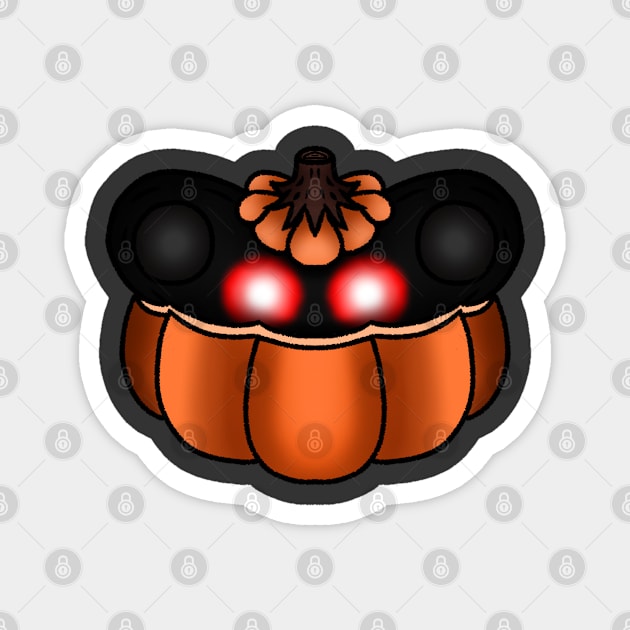 Mothman in pumpkin costume Magnet by Nyx 