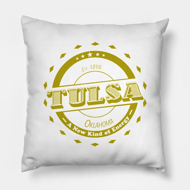 Tulsa Pillow by goldenteez