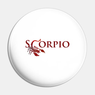 Scorpio Design Pin