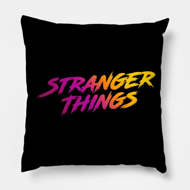 80s Stranger Things Pillow by zerobriant