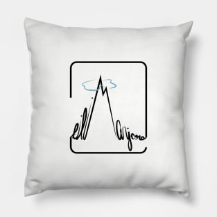 kilimanjaro graphic Pillow