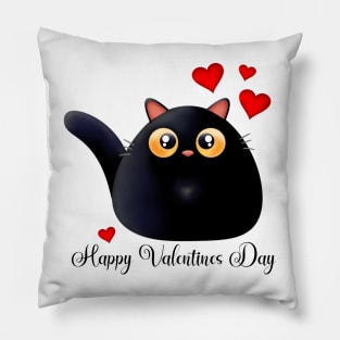 Valentines Day Cat Pillow