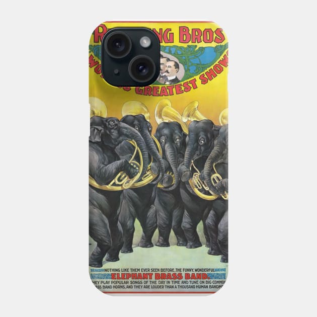 Ringling Brothers USA 1899 Vintage Poster Phone Case by vintagetreasure