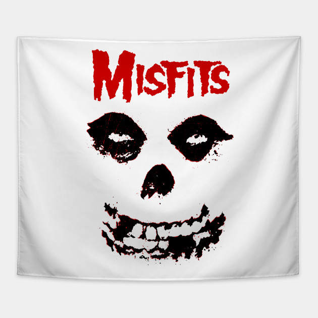 Misfits Skull Misfits Tapestry Teepublic