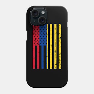 Colombia American Flag For New Us Citizen Phone Case