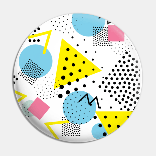 bright geometric circles and triangles Pin