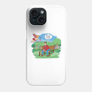 Funny Cupid love comic Phone Case