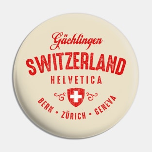 Switzerland Helvetica Bern Zurick Geneva Pin