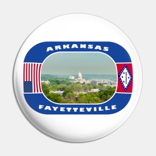 Arkansas, Fayetteville City, USA Pin
