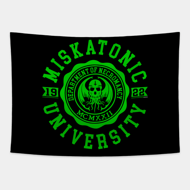 CTHULHU - MISKATONIC UNIVERSITY - LOVECRAFT Tapestry by Tshirt Samurai