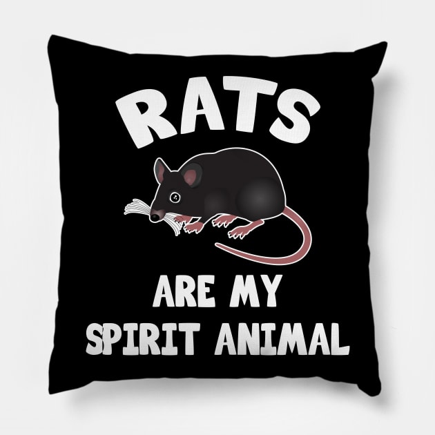 Rats are my spirit animal Pillow by LunaMay