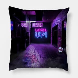 Level Up 1 Mushroom Alley Pillow