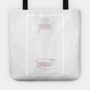 container, bottle, pharmacy, science, alchemy, watercolor, illustration, trend, trendy, sketch, hand drawn, laboratory, laboratory assistant Tote