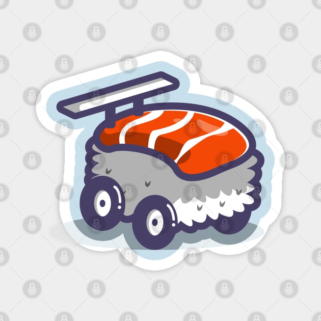 sashimi racing car Magnet by fflat hds