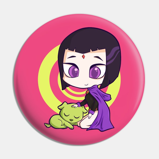 Raven and the puppy Pin by panchi