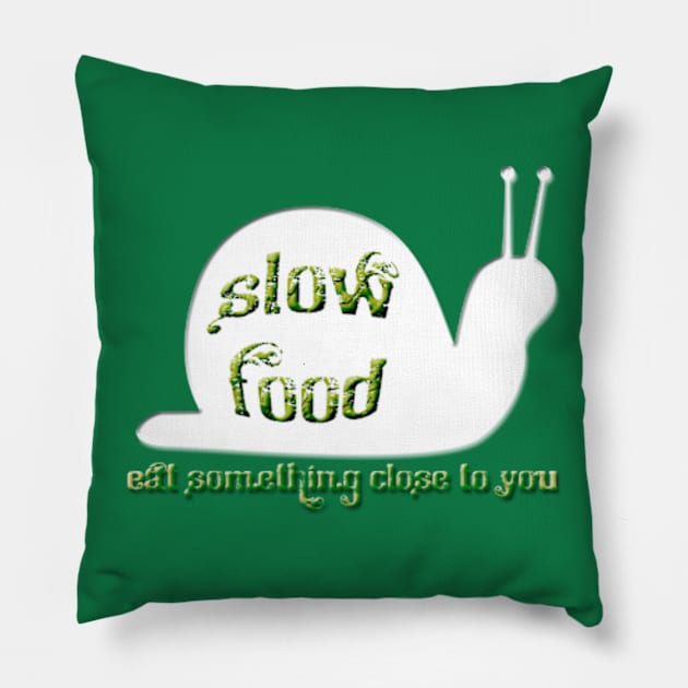 Slow Food Snail Pillow by Izmet