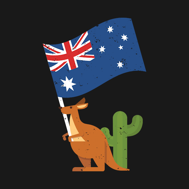 Kangaroo Australia Day by PixelArt