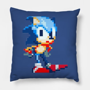 The 16 Bit Blue Blur Pillow