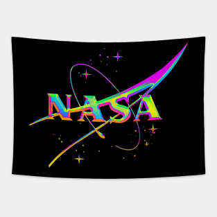 Nasa Neon Chrome Tapestry