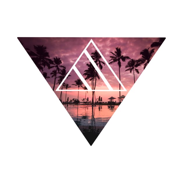 Tropical House Geometric Art by GeometricPhotos