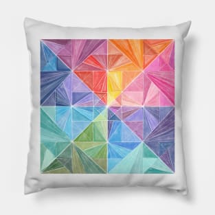 Geo Color Wheel Pillow