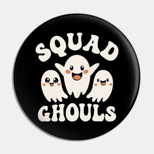 Squad Ghouls Cute Ghosts Pin