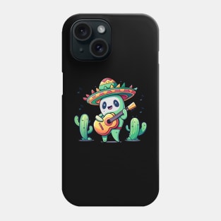 cute cactus playing guitar Phone Case