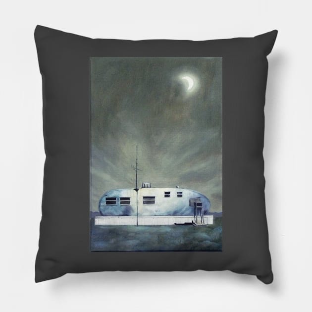 Trailer Painting Pillow by kathyarchbold